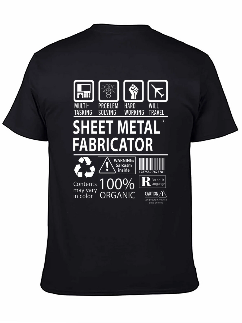Sheet Metal Fabricator Organic T-Shirt product image 4