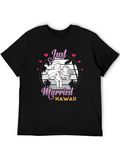 Just Married Hawaii Graphic T-Shirt product image 1