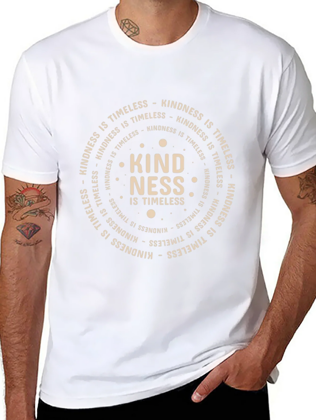 Kindness is Timeless Black Graphic Tee product image 7