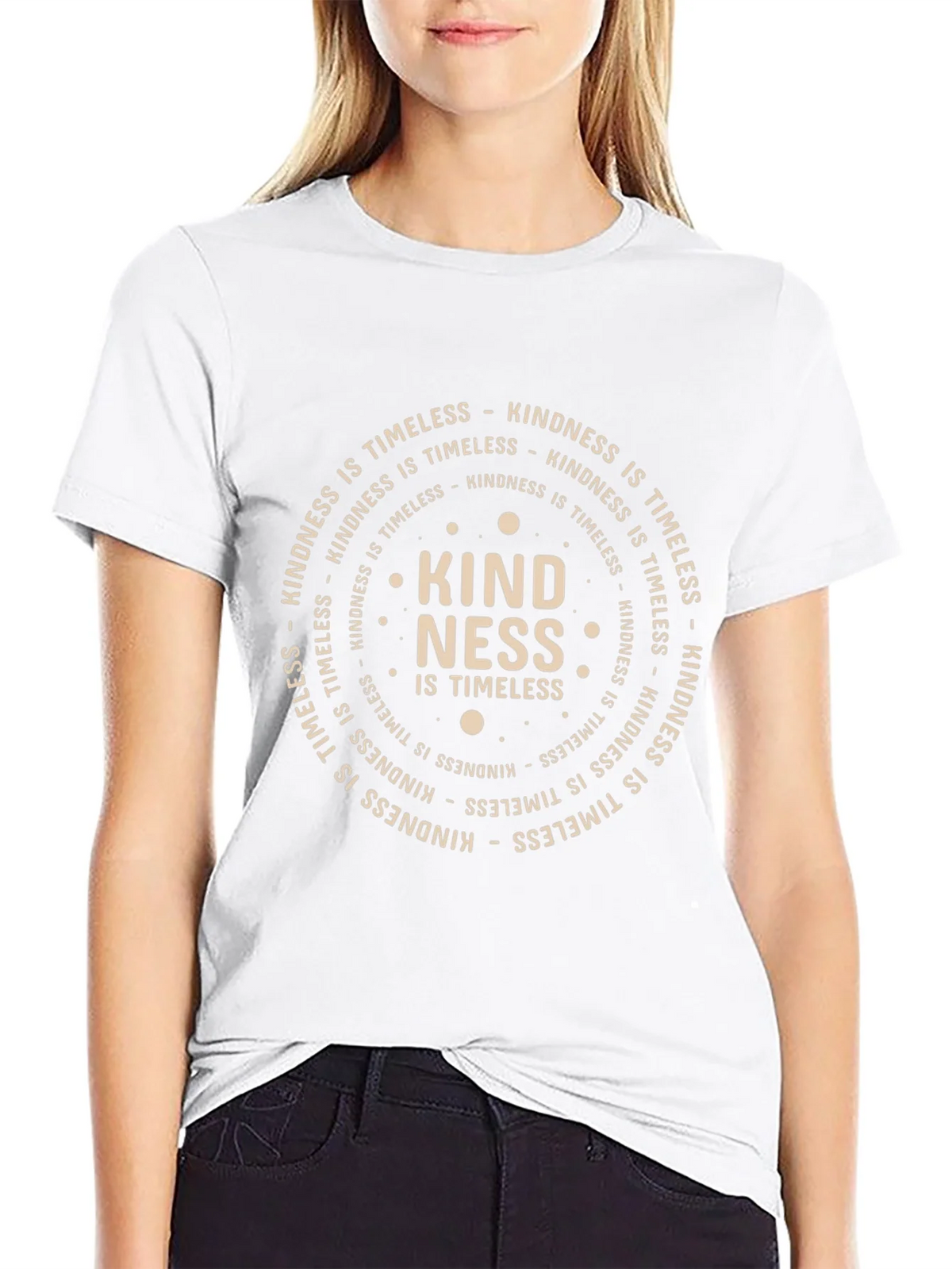 Kindness is Timeless Black Graphic Tee product image 8
