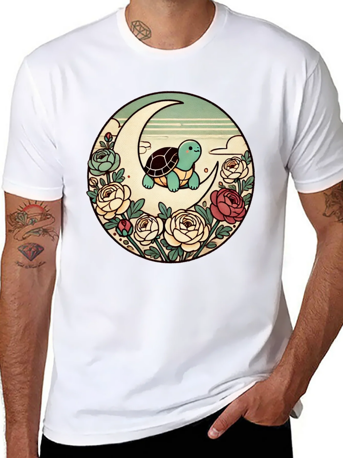 Turtle on the Moon Graphic Tee product image 3