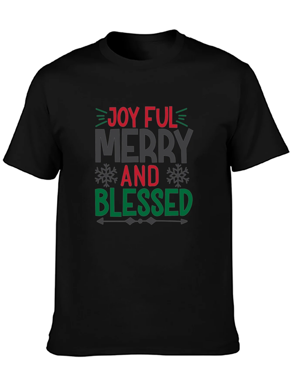 Joyful Merry and Blessed Christmas T-Shirt product image 3