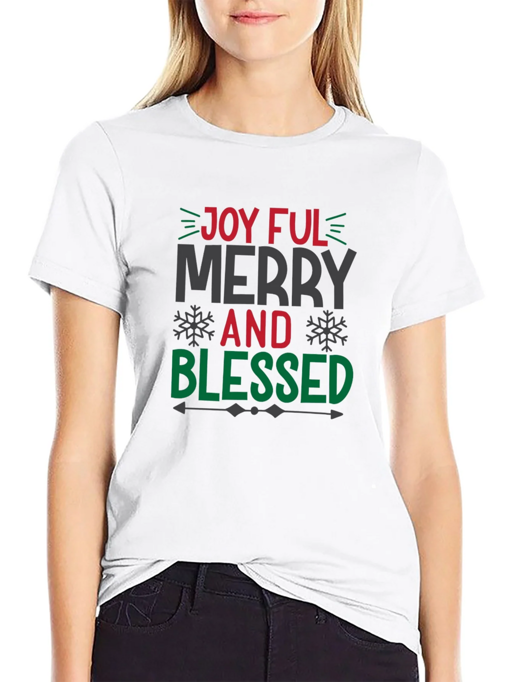Joyful Merry and Blessed Christmas T-Shirt product image 8