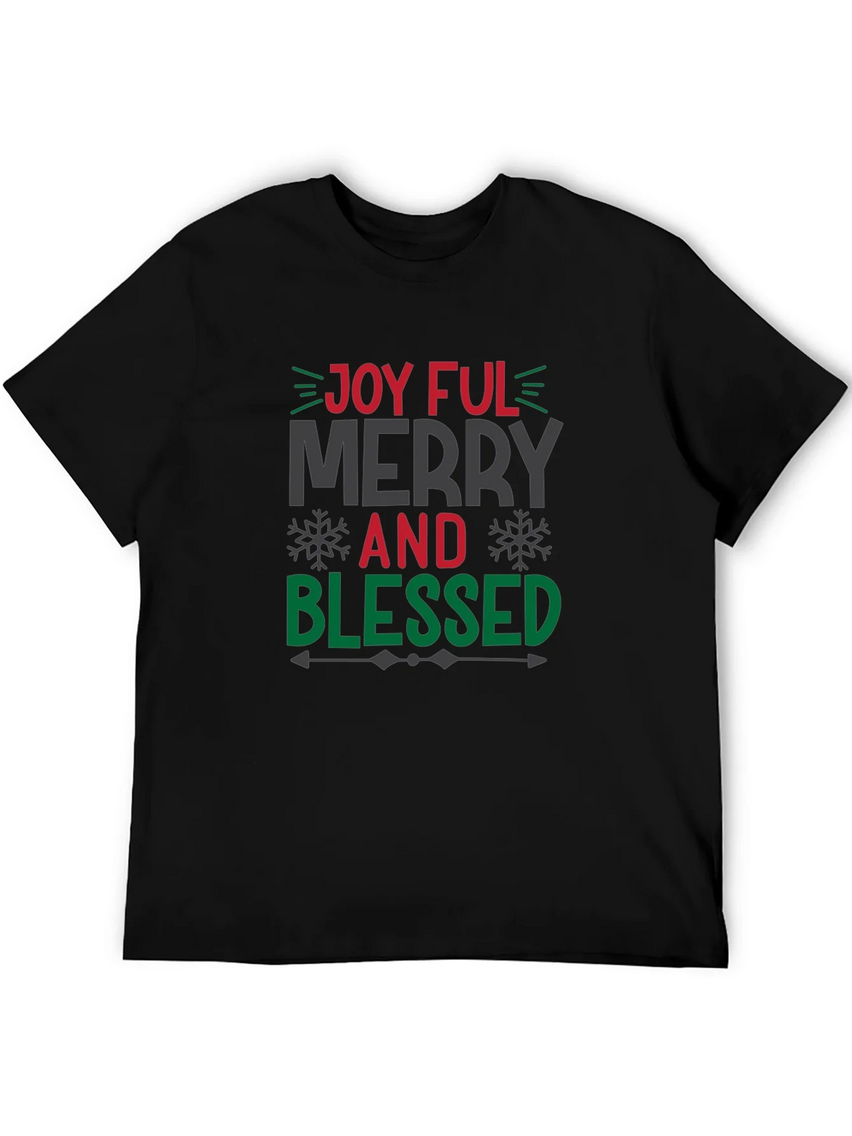 Joyful Merry and Blessed Christmas T-Shirt product image 5
