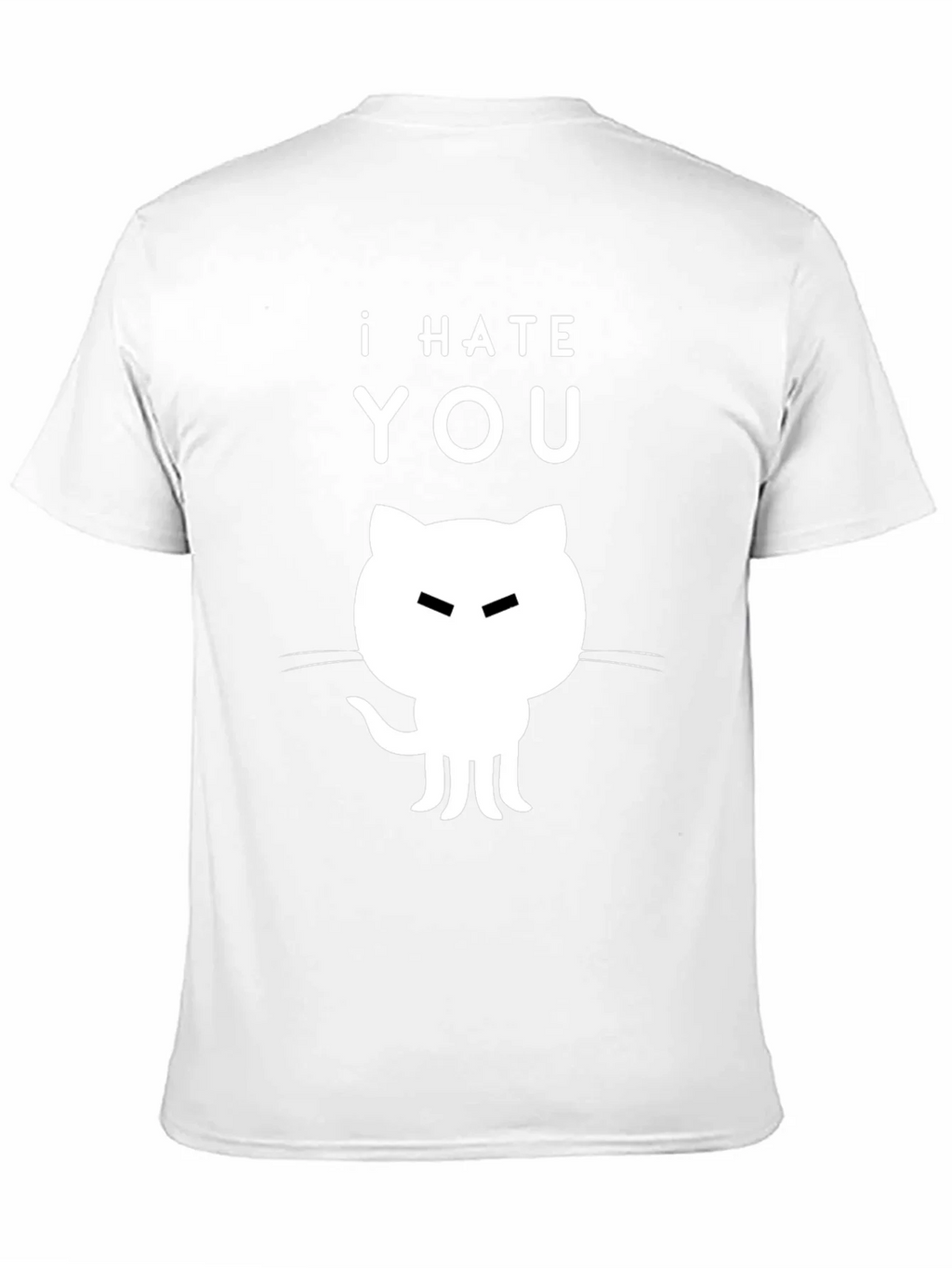 I Hate You Cat T-Shirt - Sarcastic Black Tee product image 9
