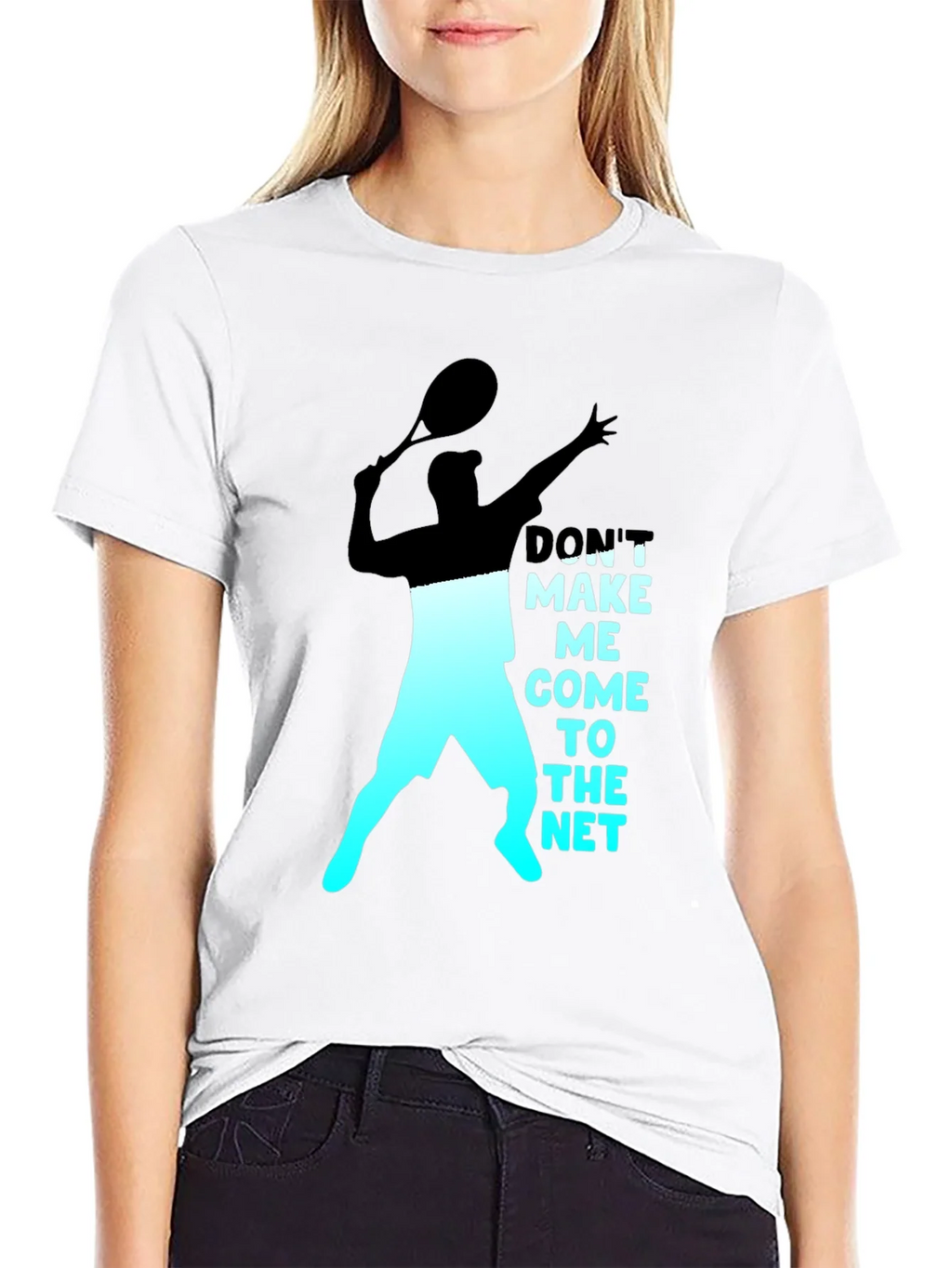 Tennis Player Graphic T-Shirt - Dont Make Me Come To The Net product image 8