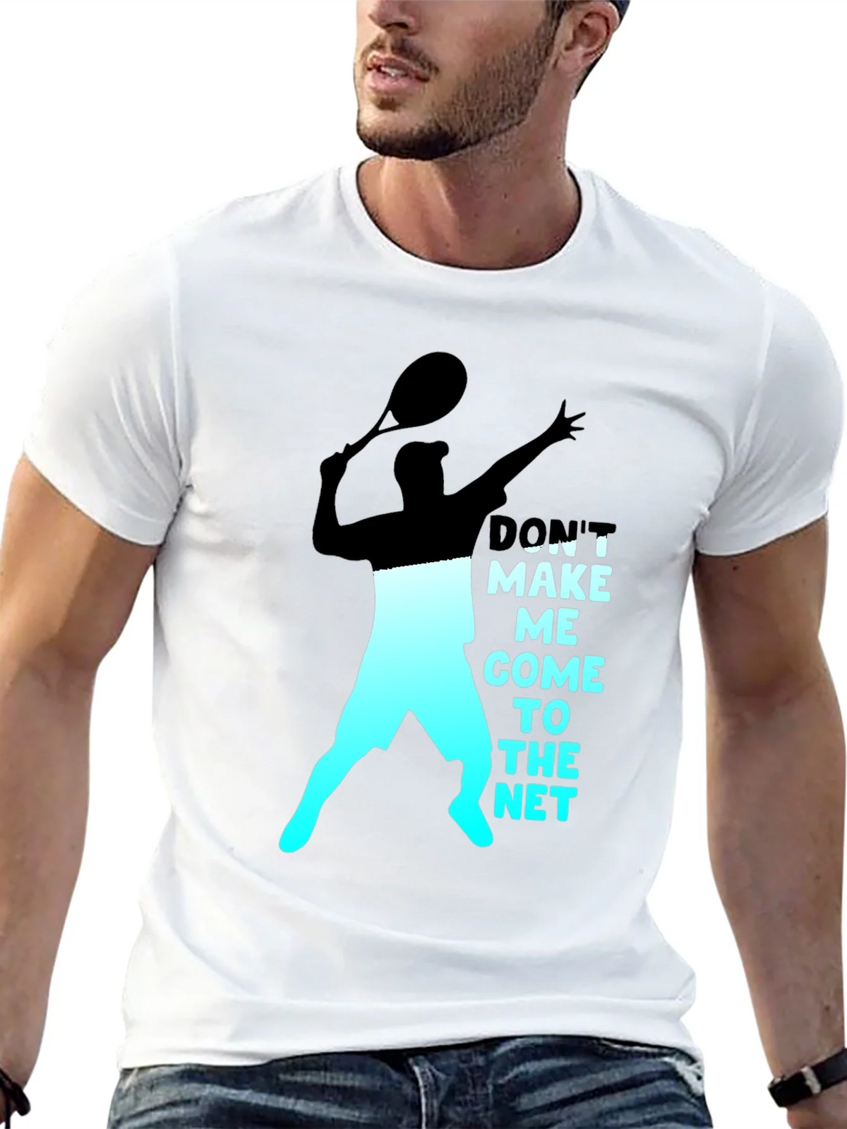 Tennis Player Graphic T-Shirt - Dont Make Me Come To The Net product image 12