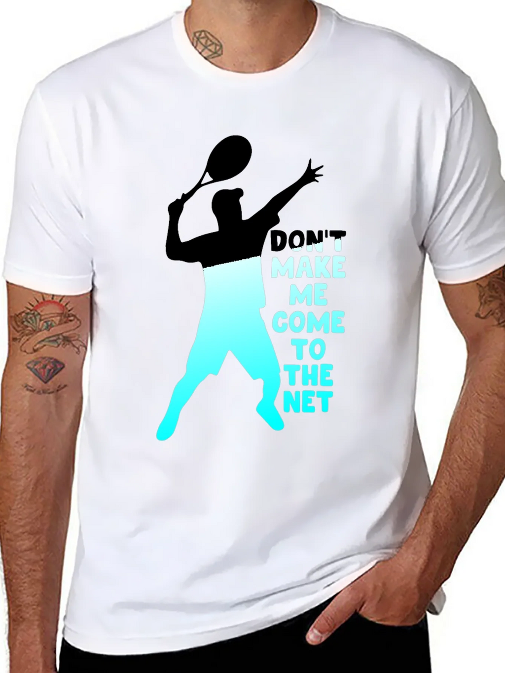 Tennis Player Graphic T-Shirt - Dont Make Me Come To The Net product image 7