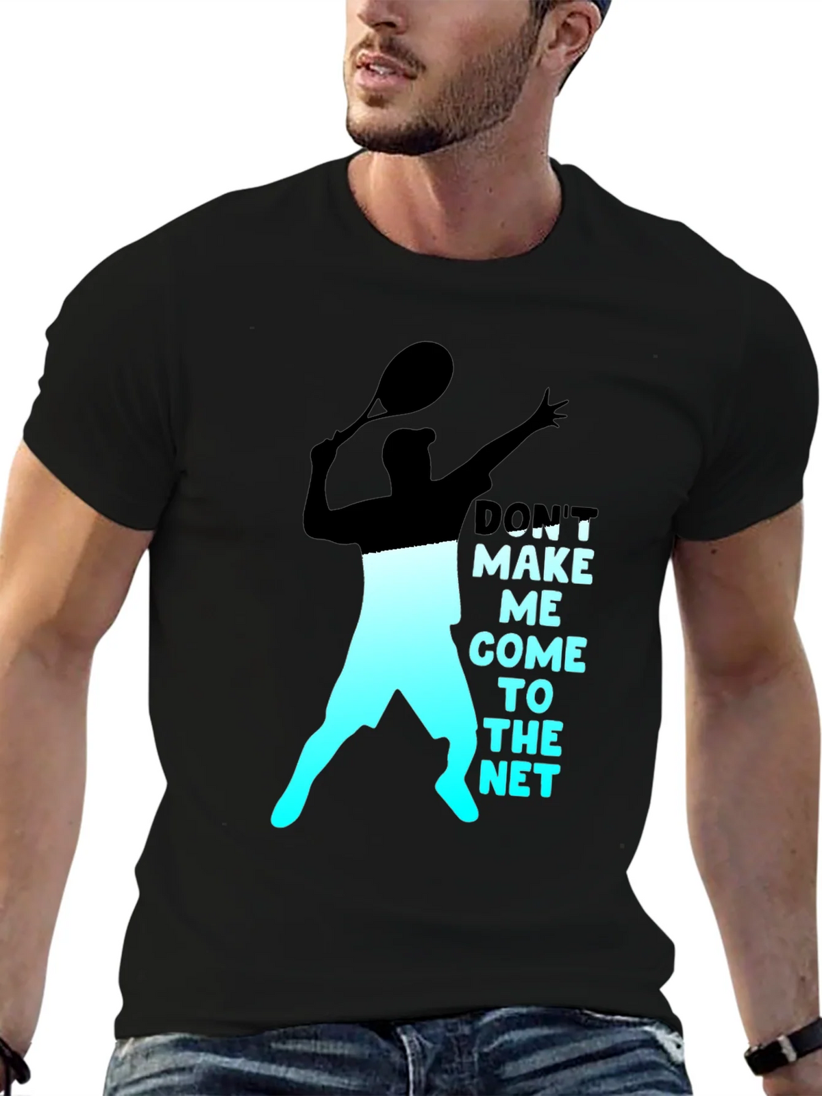 Tennis Player Graphic T-Shirt - Dont Make Me Come To The Net product image 6