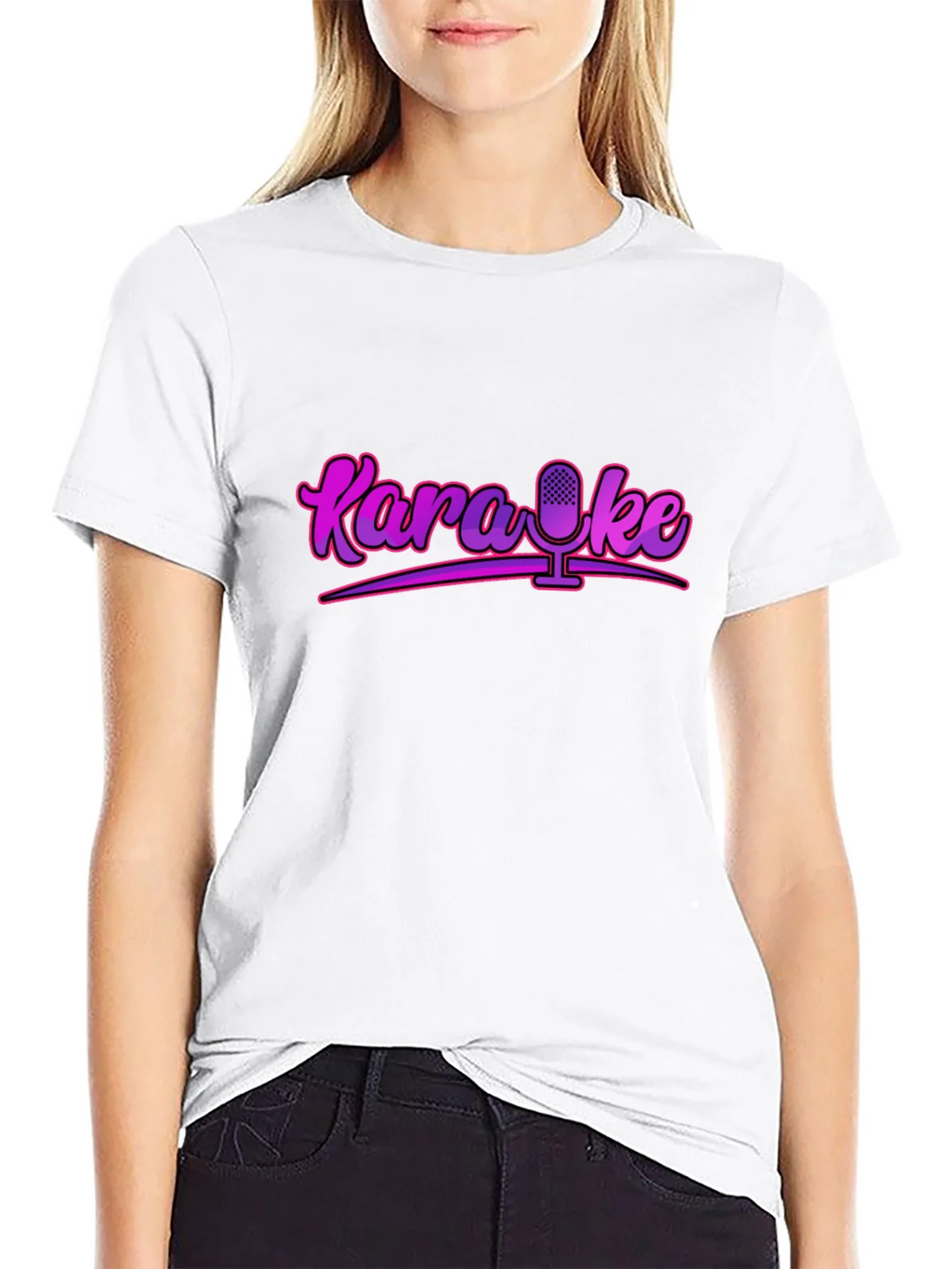Karaoke Microphone Graphic Tee - Retro Style! product image 5