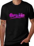 Karaoke Microphone Graphic Tee - Retro Style! product image 1