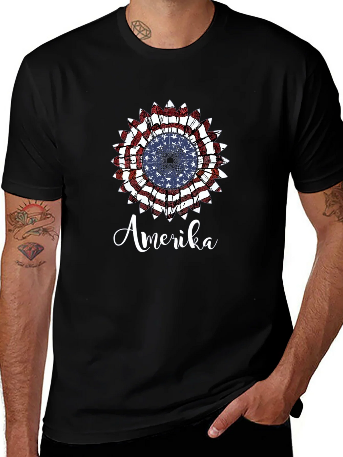 Amerika Patriotic Graphic T-Shirt product image 1