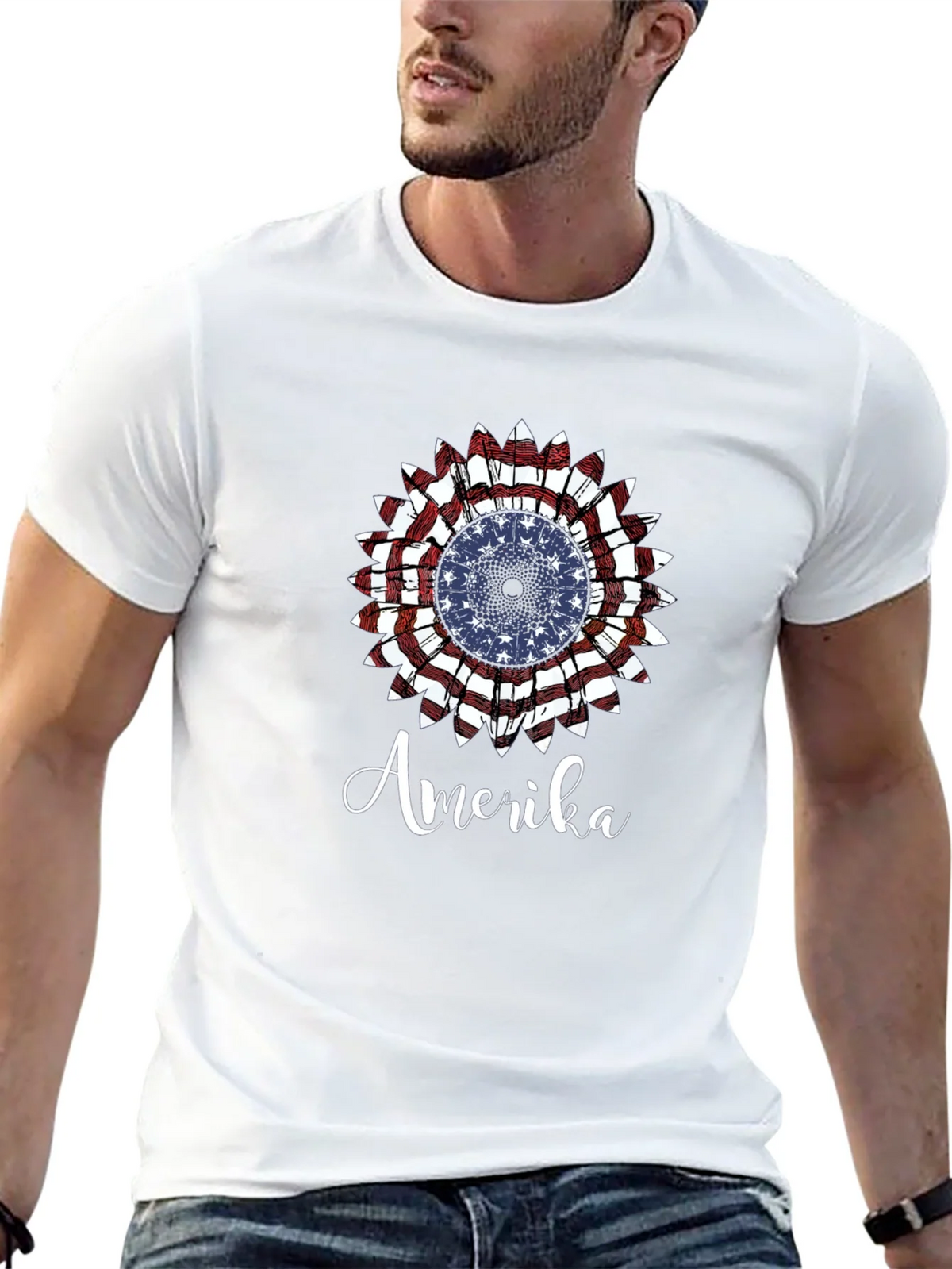 Amerika Patriotic Graphic T-Shirt product image 12