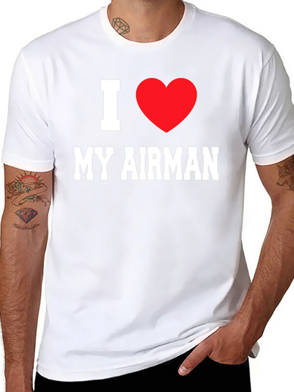 I Heart My Airman T-Shirt product image 7