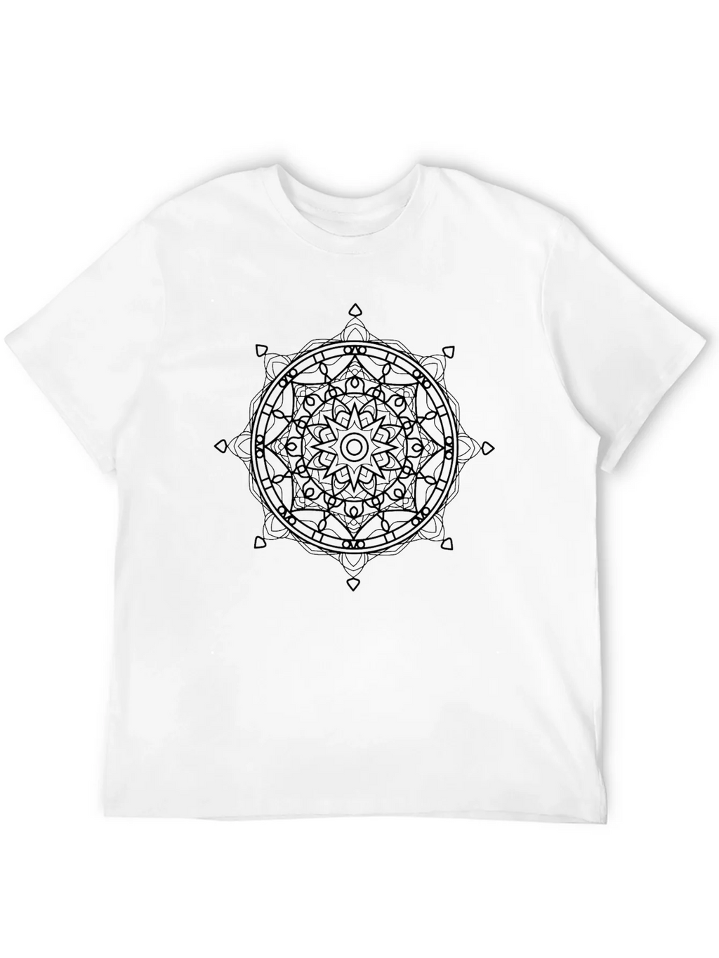 Mandala Graphic Black T-Shirt - Stylish Geometric Design product image 11