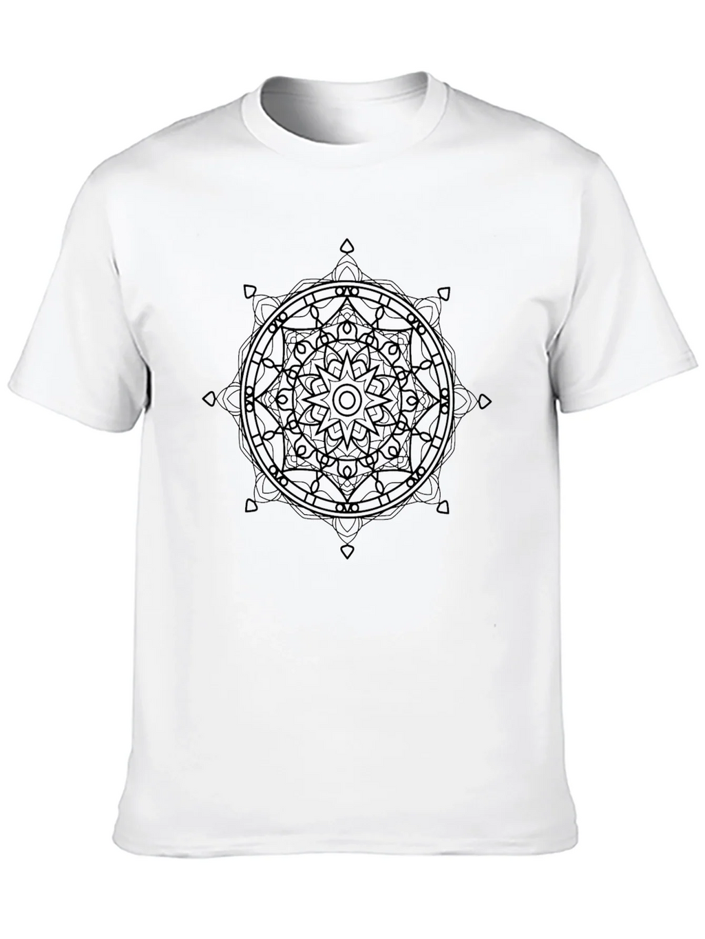 Mandala Graphic Black T-Shirt - Stylish Geometric Design product image 9