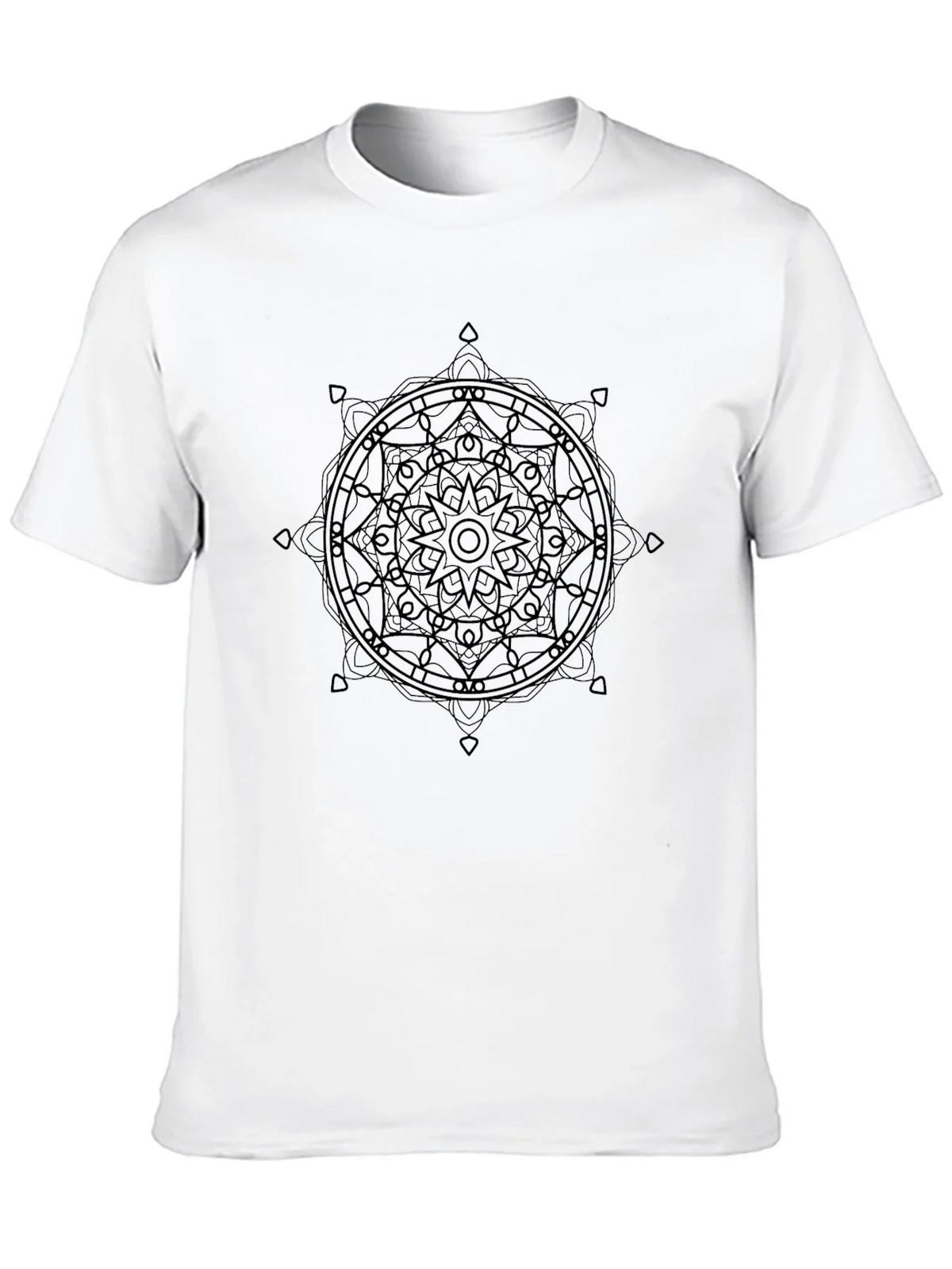 Mandala Graphic Black T-Shirt - Stylish Geometric Design product image 9