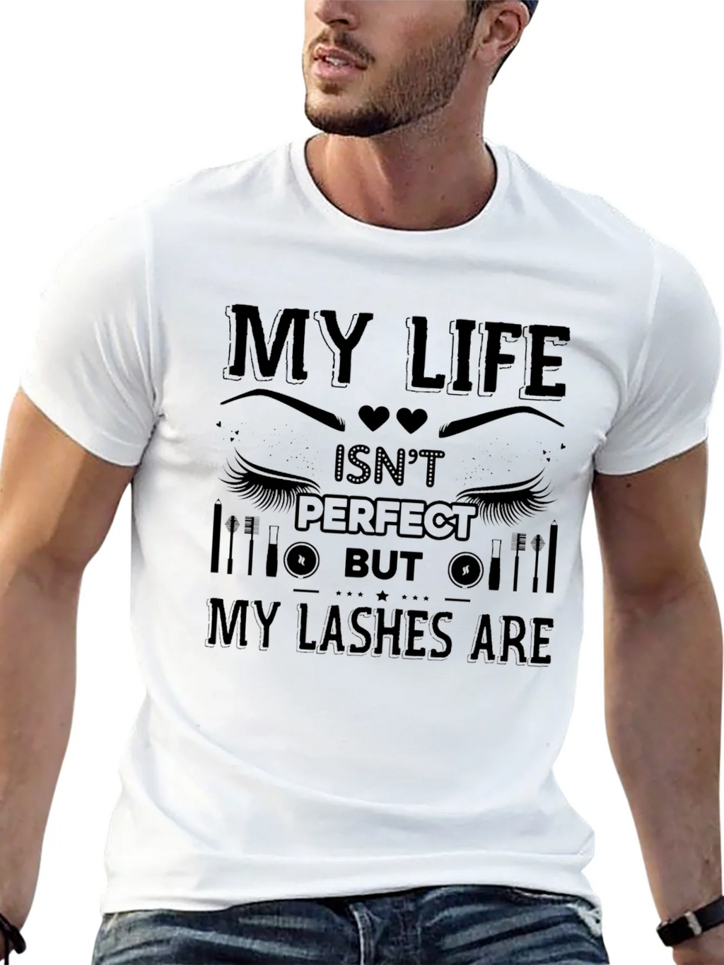 My Life Isnt Perfect But My Lashes Are T-Shirt product image 12