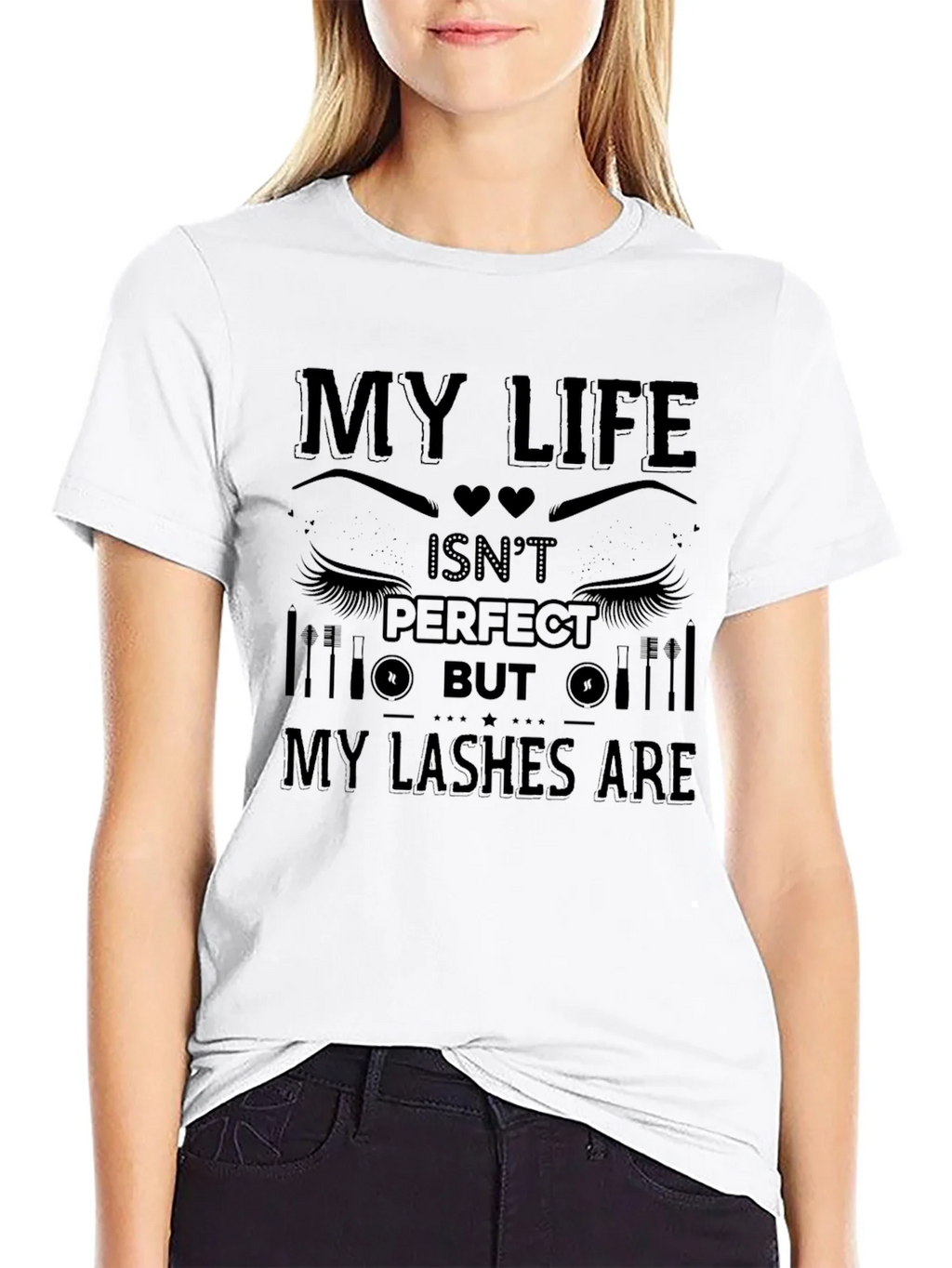 My Life Isnt Perfect But My Lashes Are T-Shirt product image 8