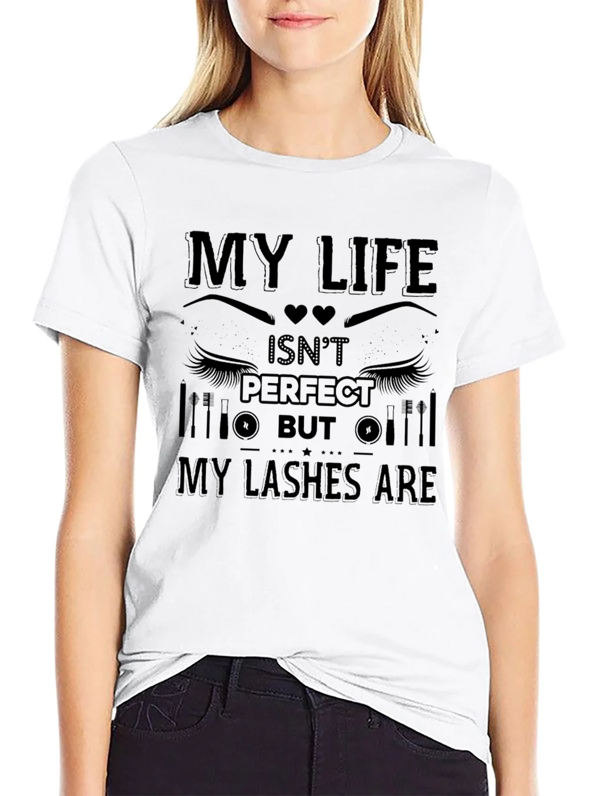 My Life Isnt Perfect But My Lashes Are T-Shirt product image 8