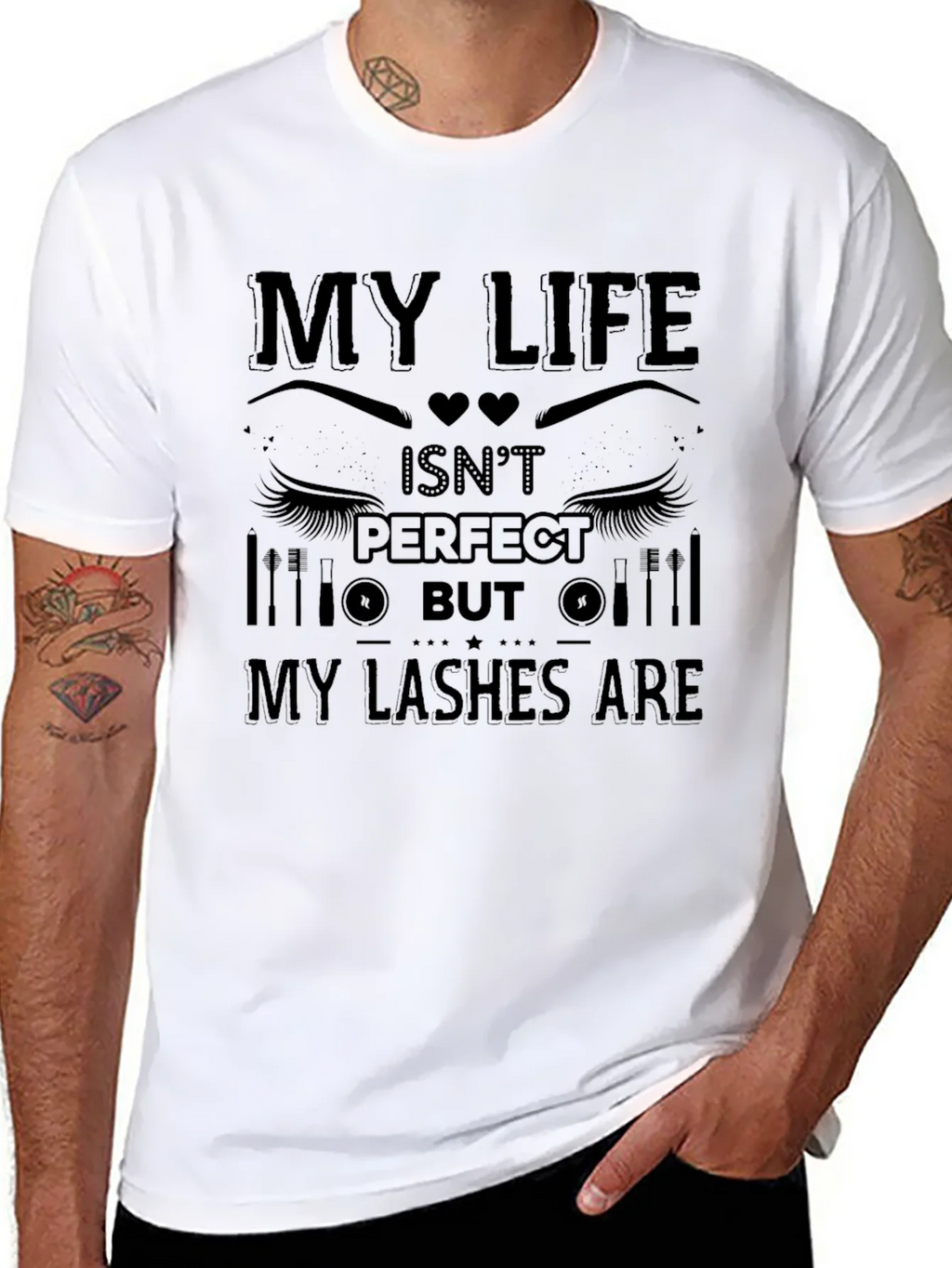 My Life Isnt Perfect But My Lashes Are T-Shirt product image 7