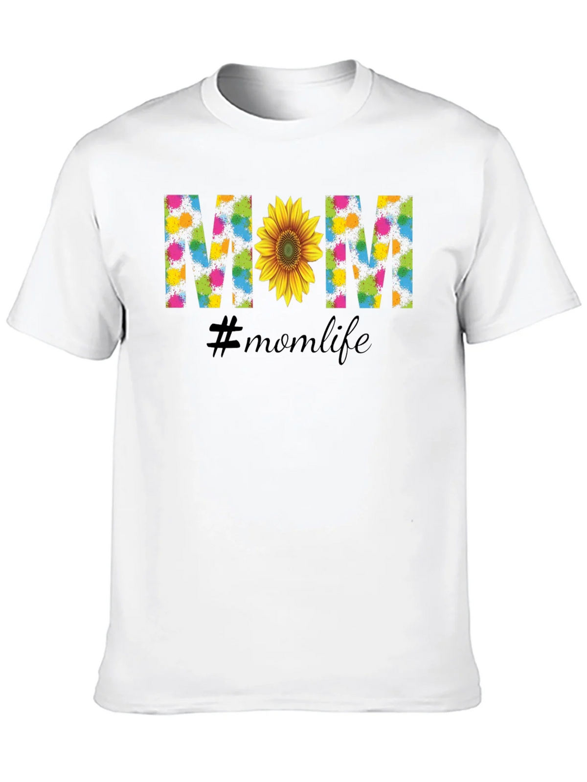 Mom Life Sunflower Graphic Tee - Black product image 6