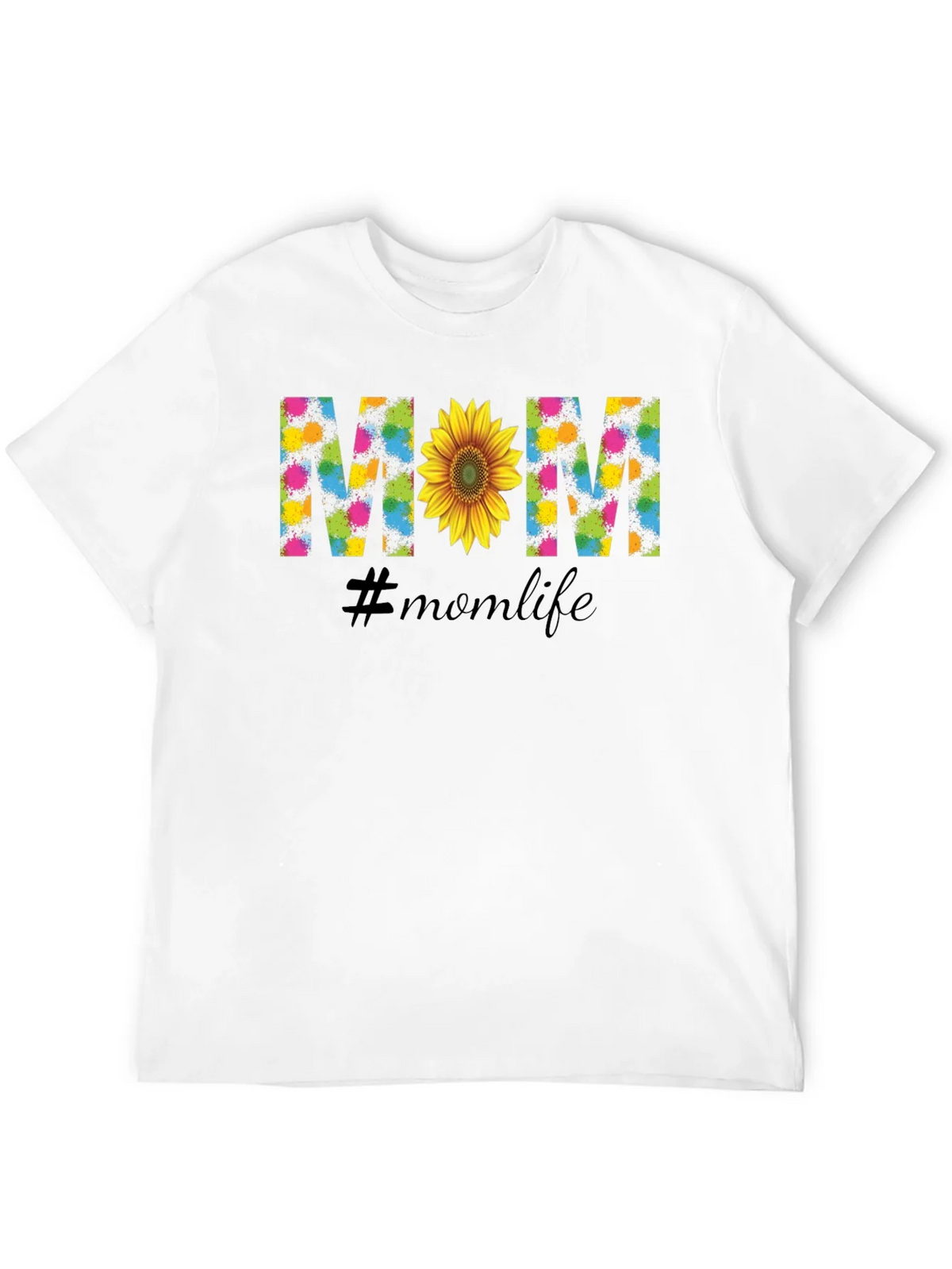 Mom Life Sunflower Graphic Tee - Black product image 8