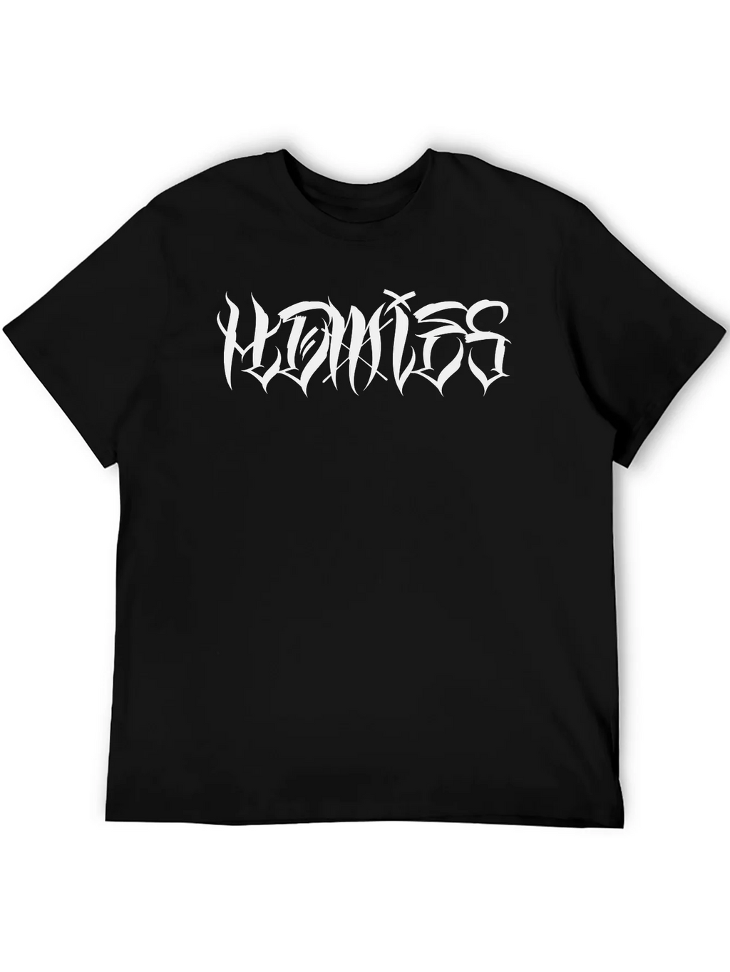Mens Black Graphic Tee - Homies Script product image 5