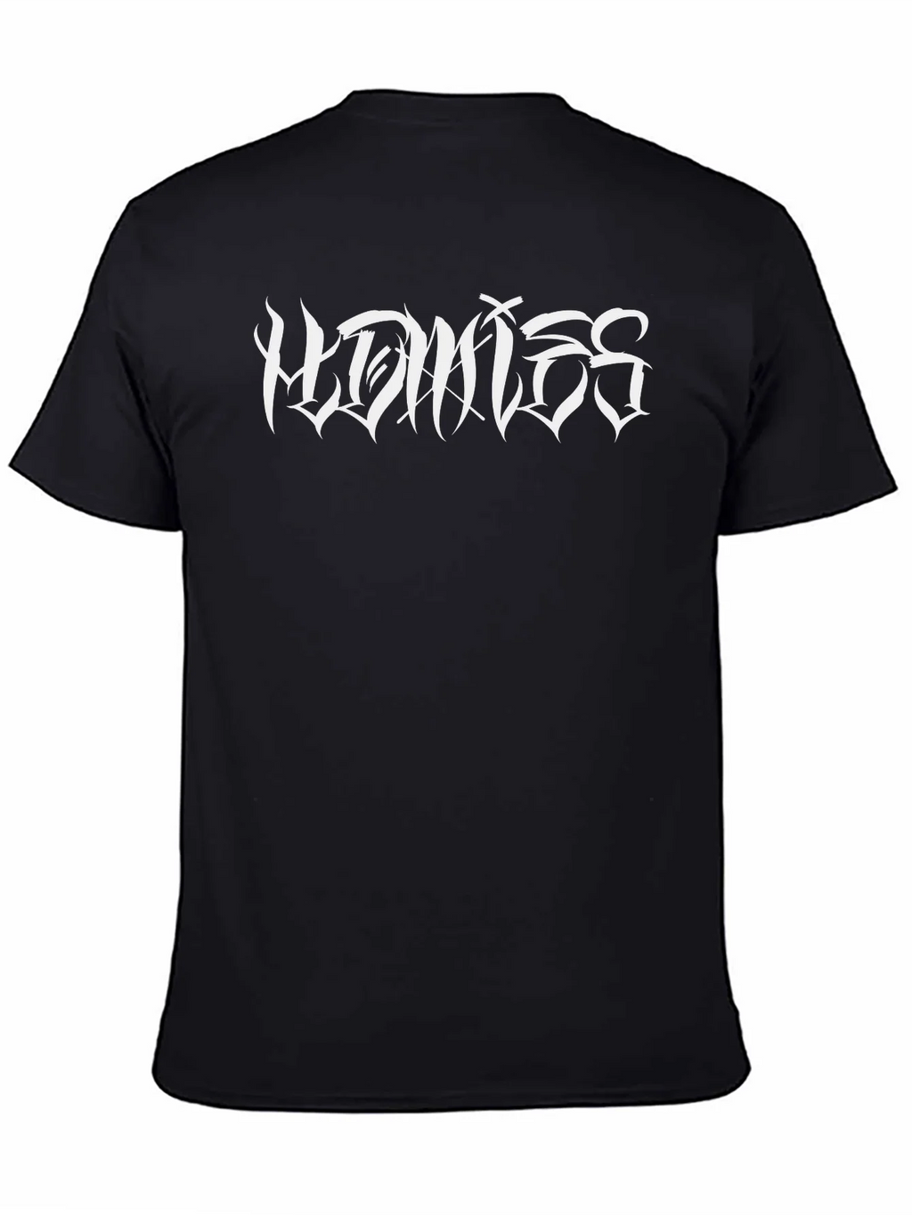 Mens Black Graphic Tee - Homies Script product image 4