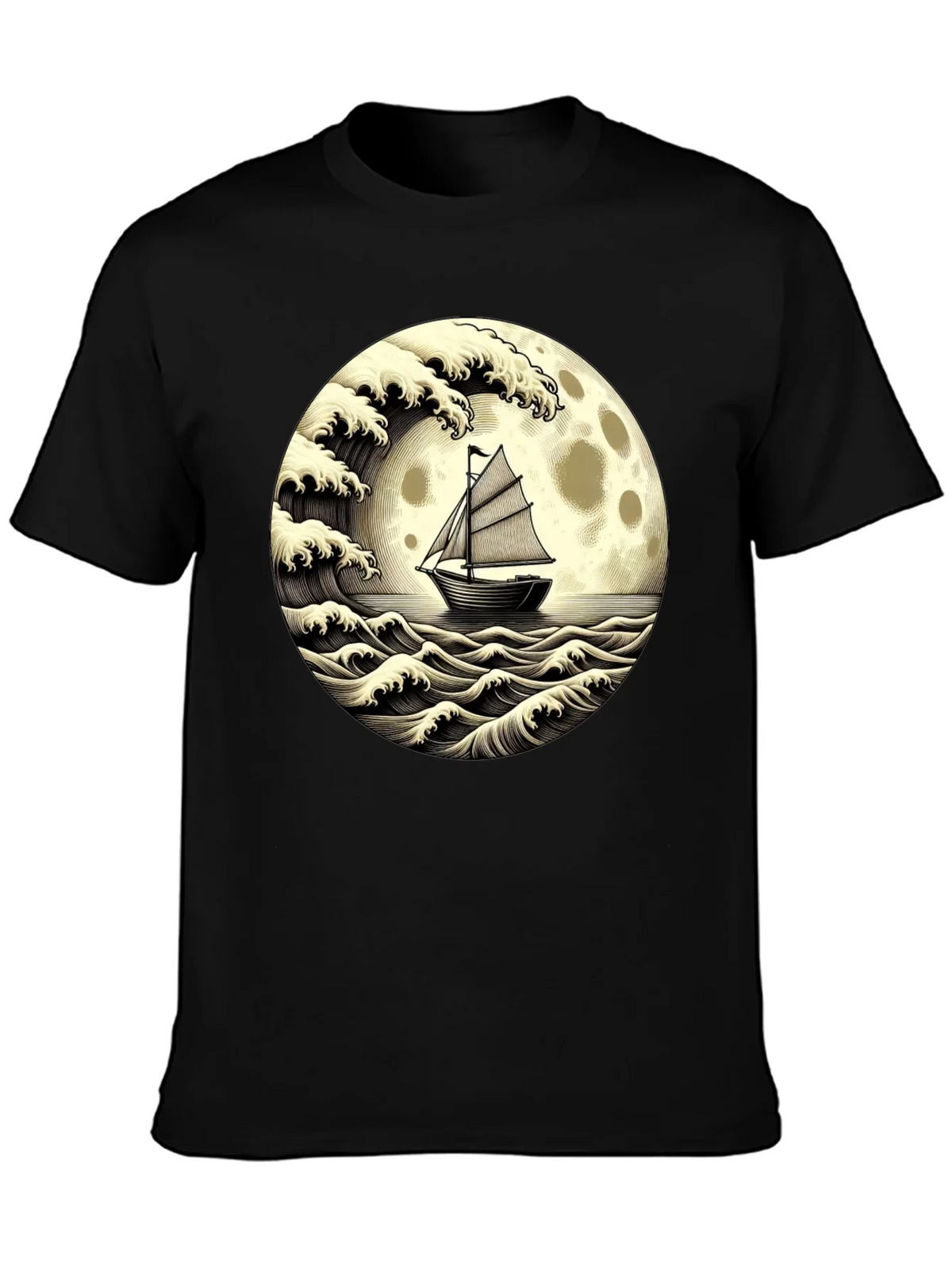 Nautical Moon Boat T-Shirt product image 3