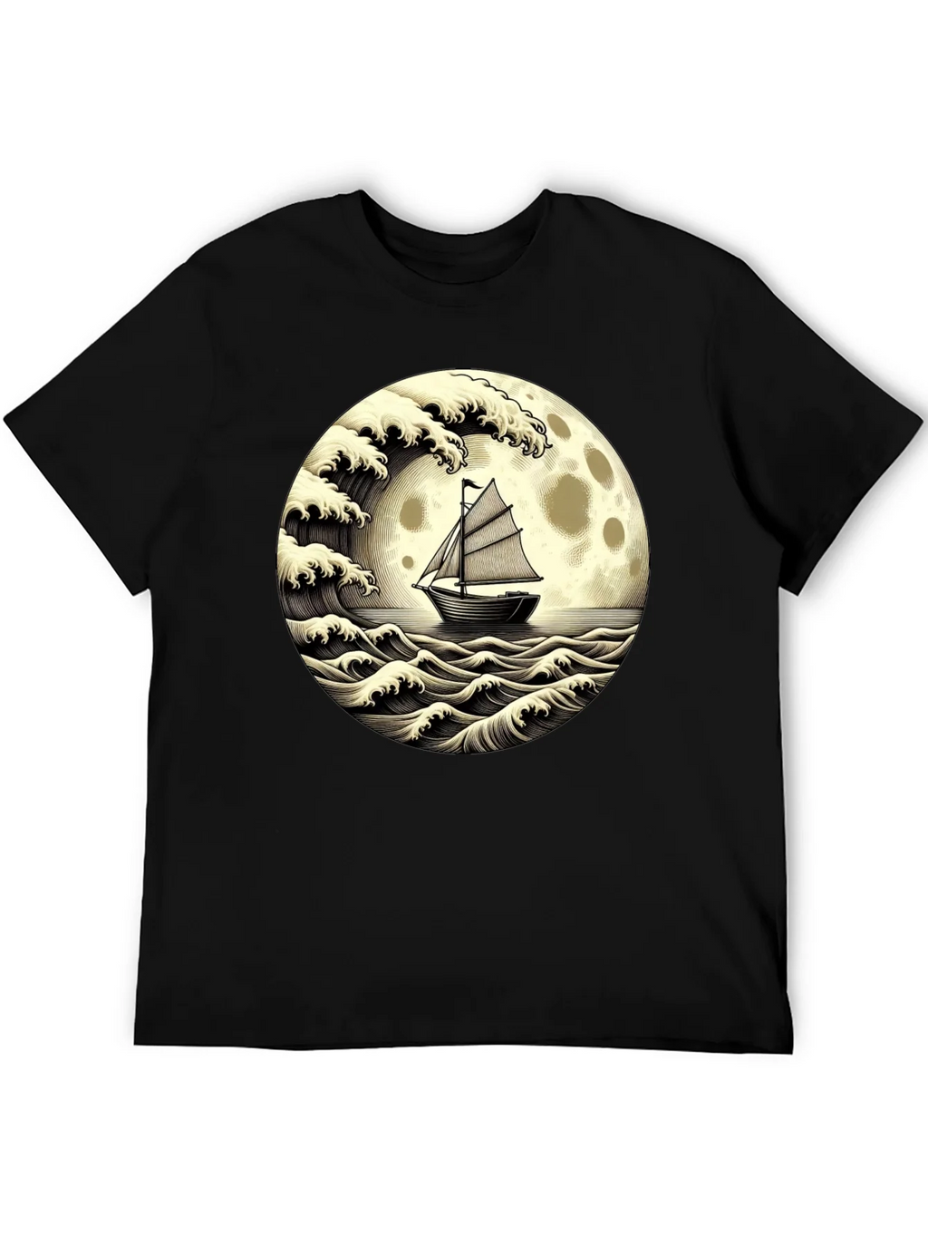 Nautical Moon Boat T-Shirt product image 5
