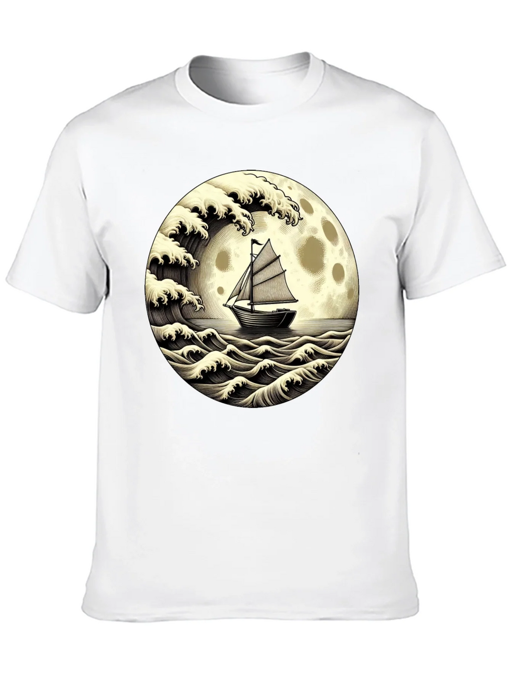 Nautical Moon Boat T-Shirt product image 9