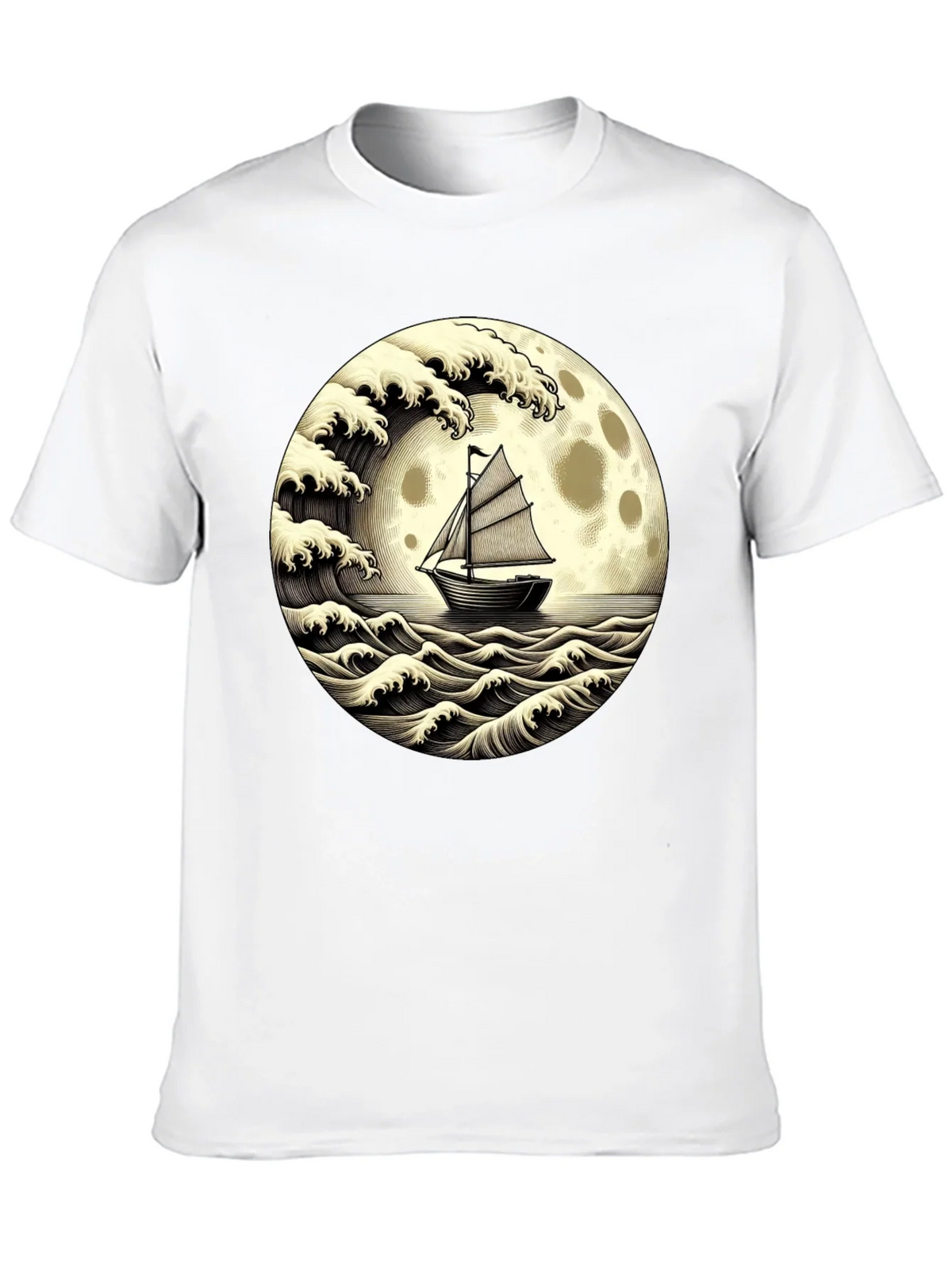 Nautical Moon Boat T-Shirt product image 9