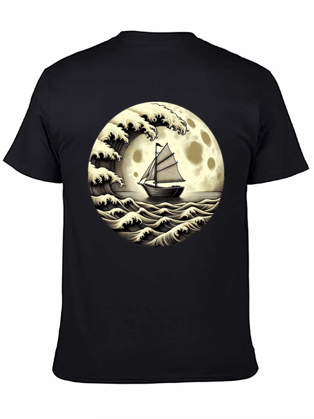 Nautical Moon Boat T-Shirt product image 4