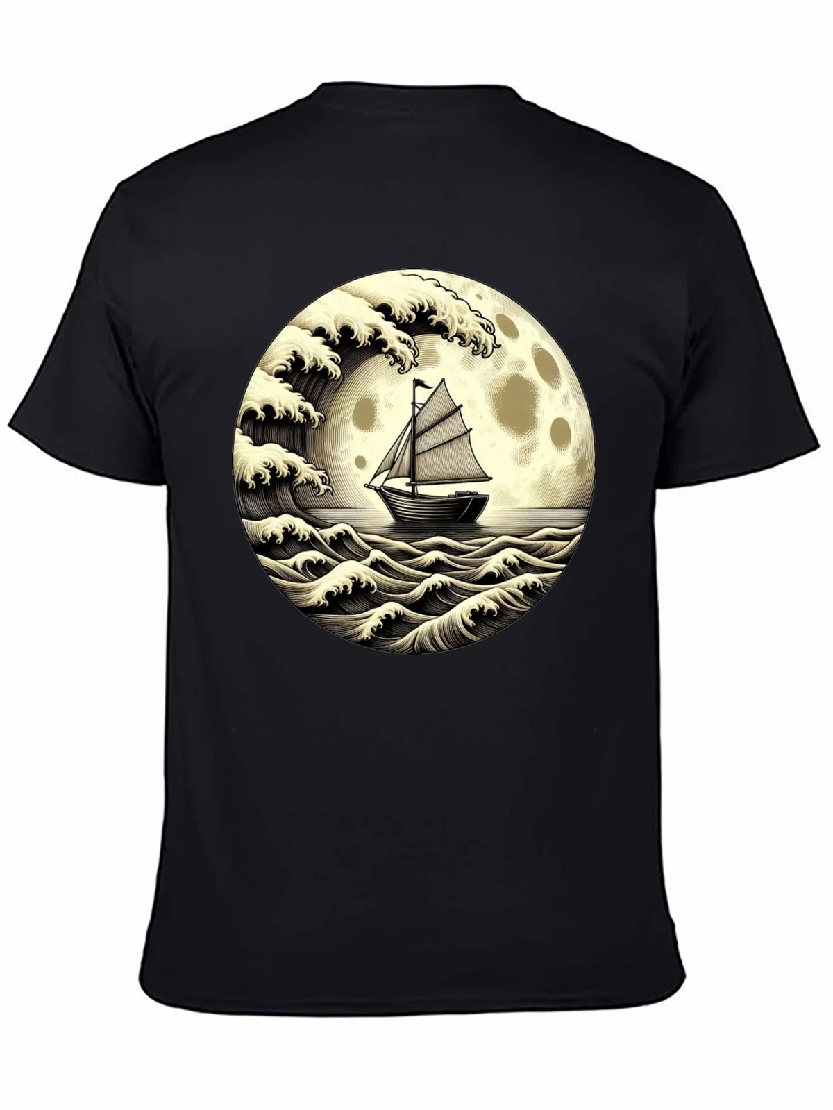 Nautical Moon Boat T-Shirt product image 4
