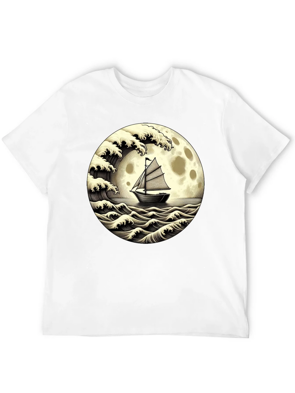 Nautical Moon Boat T-Shirt product image 11