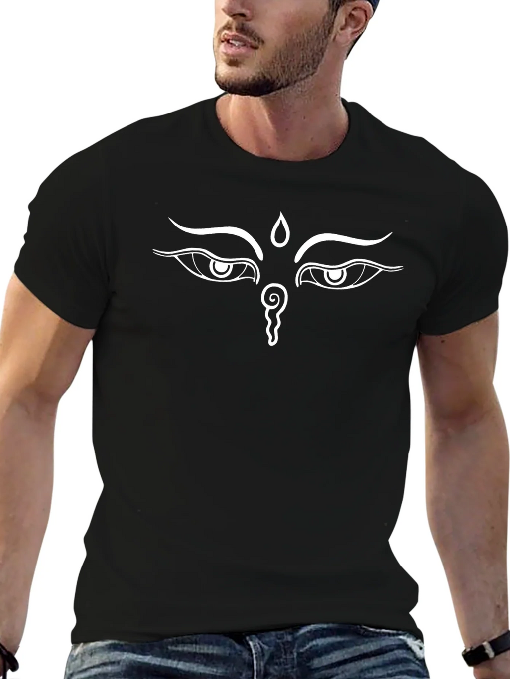 Enlightened Eye Graphic Black T-Shirt product image 6