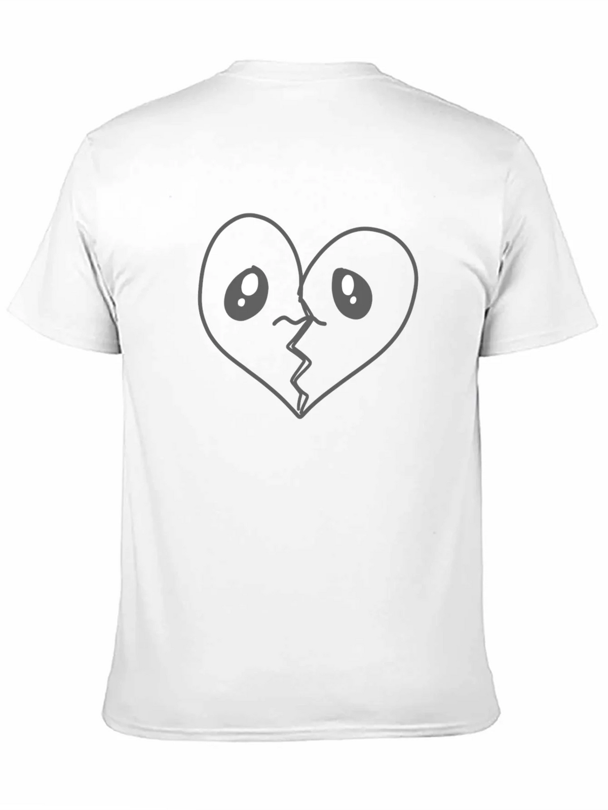 Broken Heart Cartoon Graphic T-Shirt product image 10