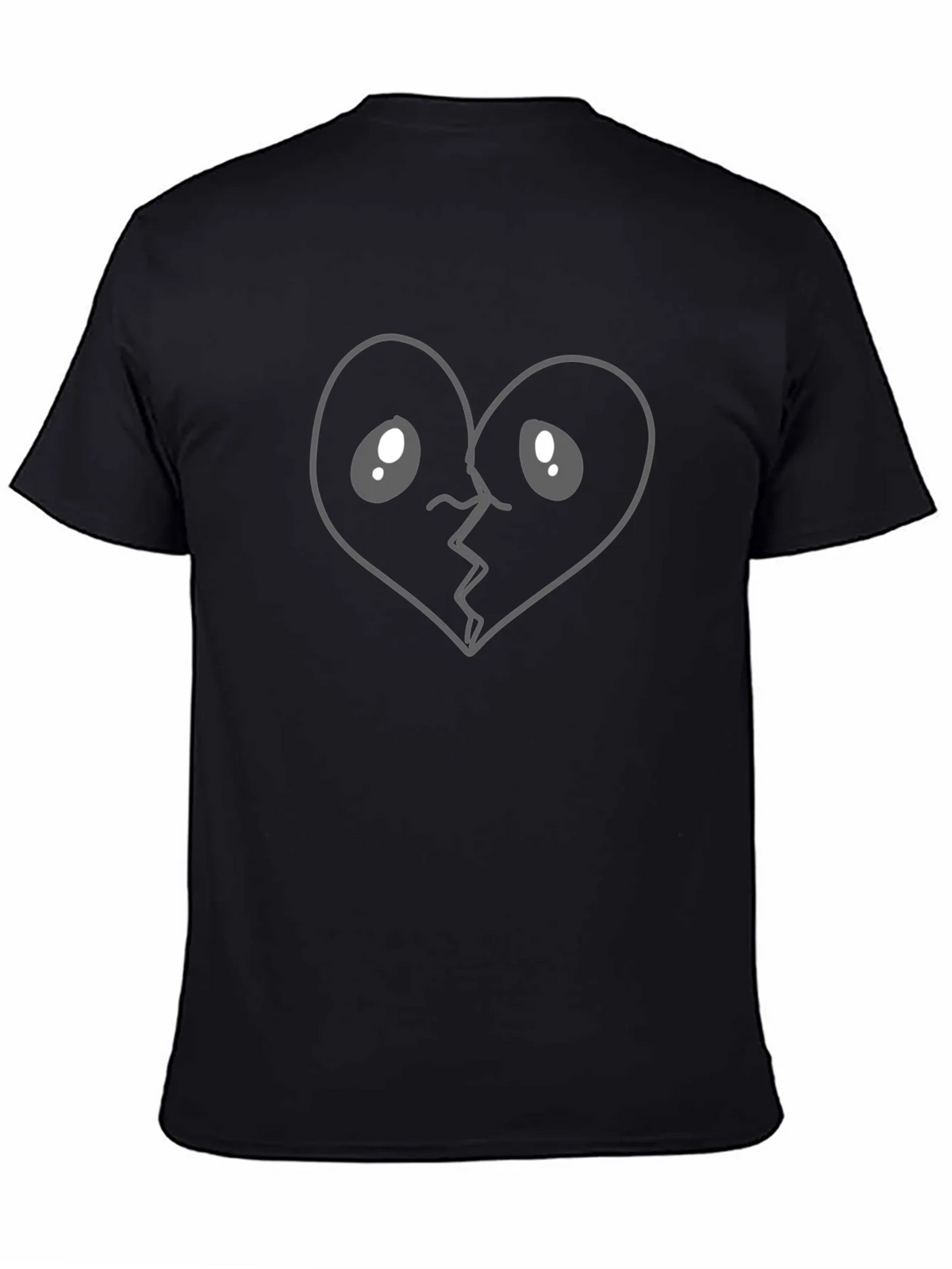 Broken Heart Cartoon Graphic T-Shirt product image 4