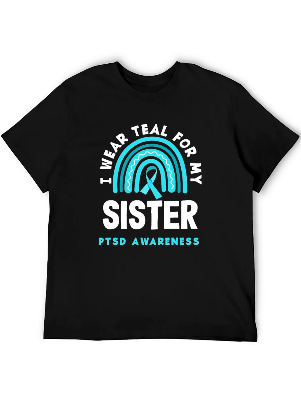 Teal Sister PTSD Awareness T-Shirt product image 2