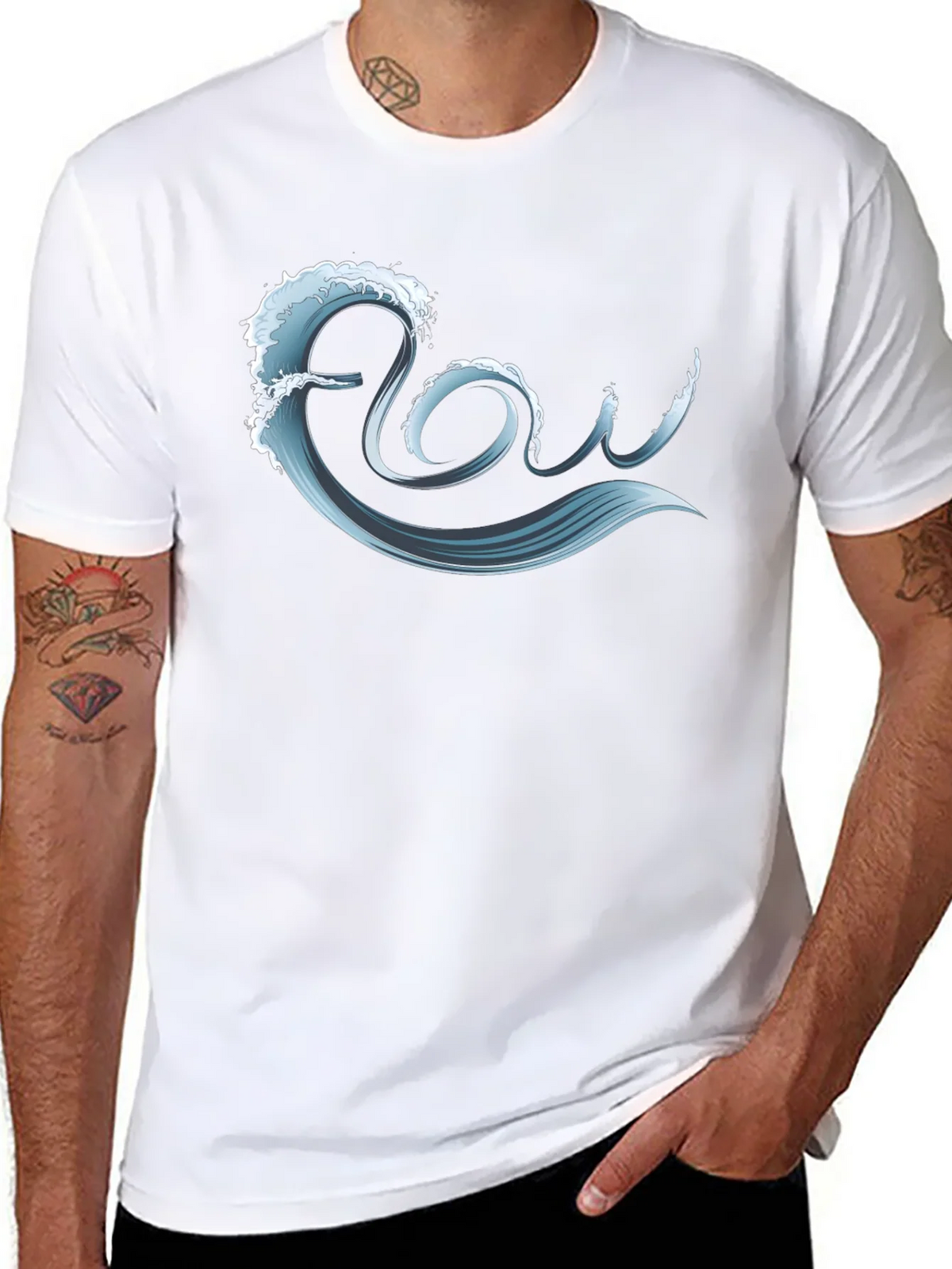 Flow Wave Graphic T-Shirt product image 7
