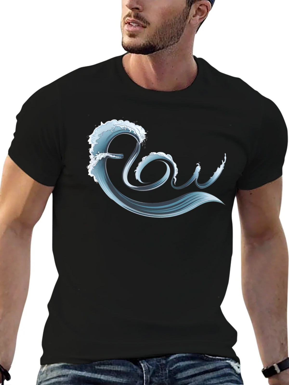 Flow Wave Graphic T-Shirt product image 6