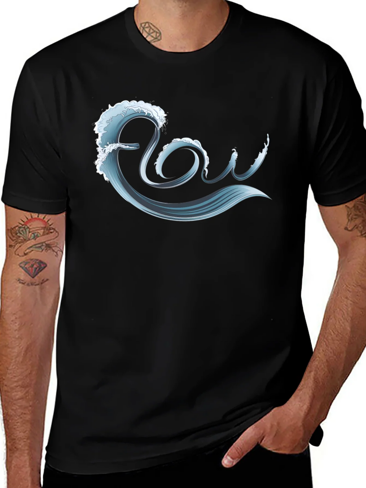 Flow Wave Graphic T-Shirt product image 1