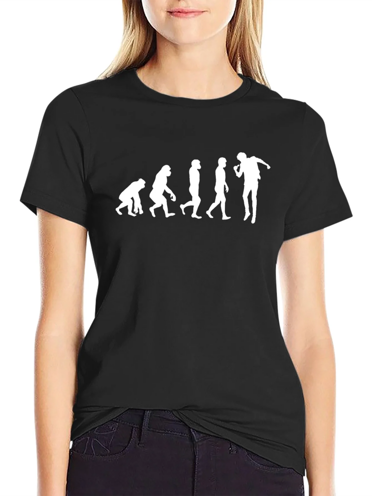 Evolution of Man Black T-Shirt product image 2