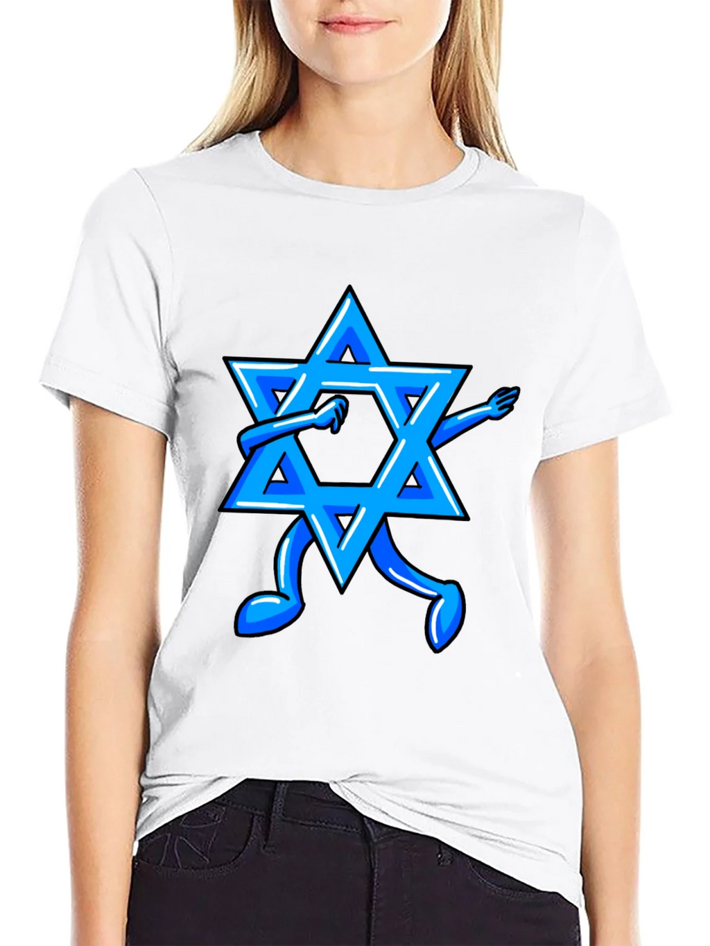 Dabbing Star of David Graphic Tee product image 8