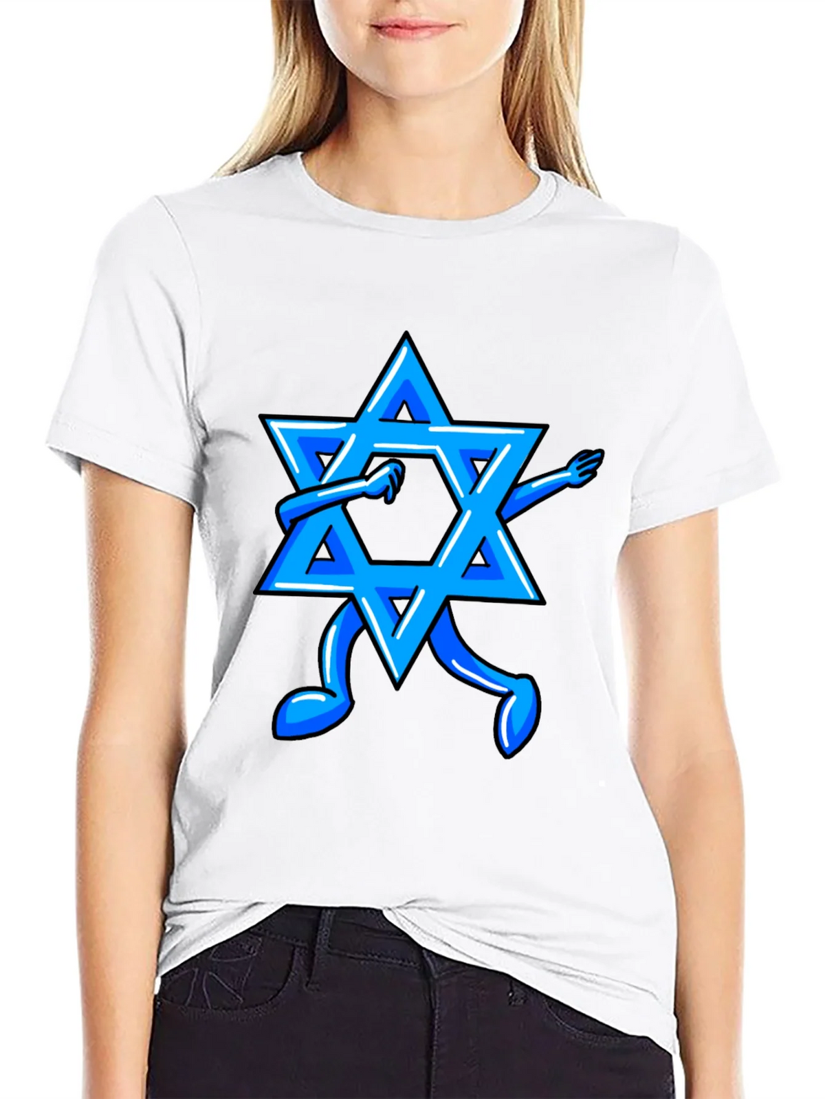 Dabbing Star of David Graphic Tee product image 8