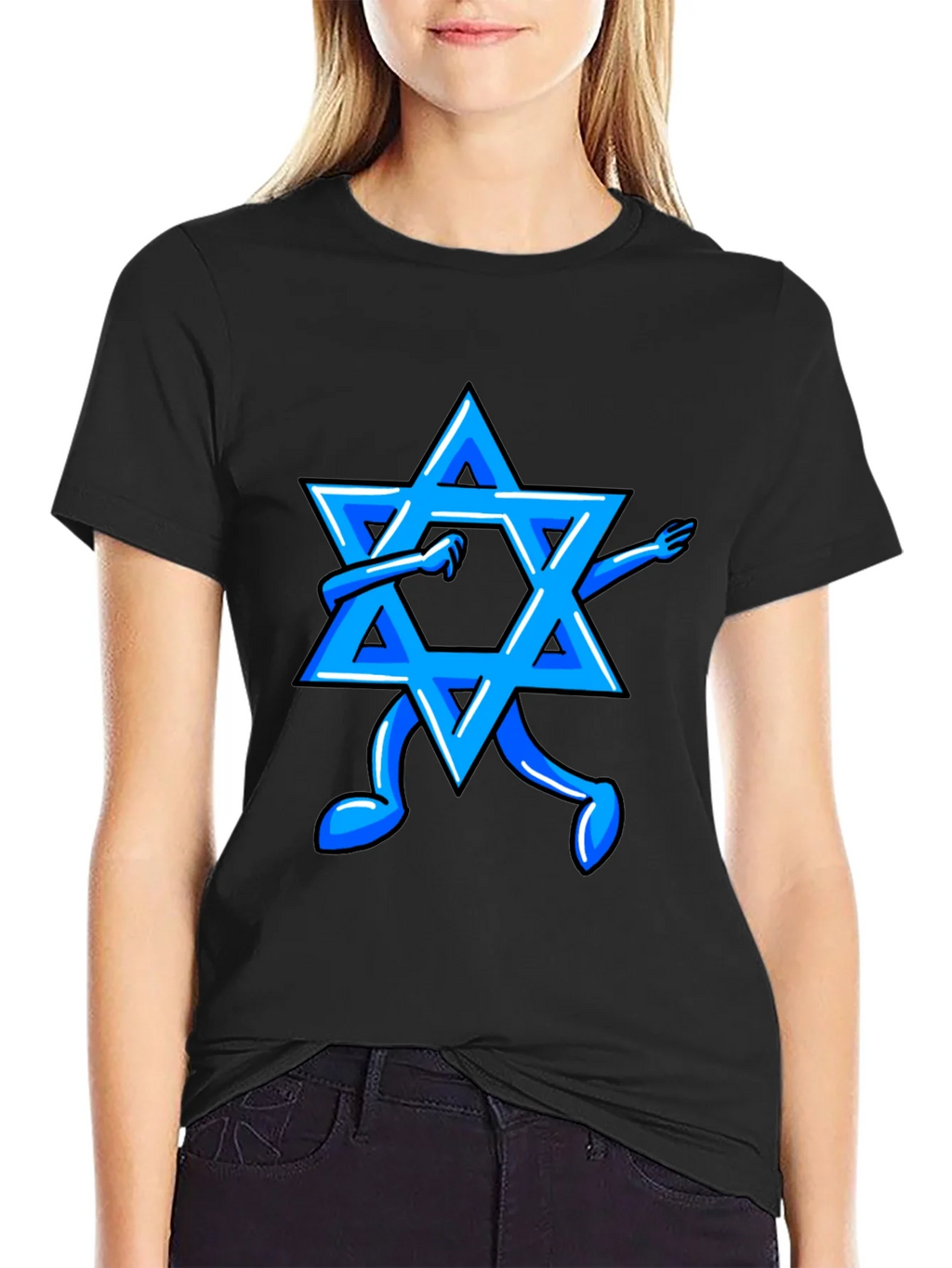 Dabbing Star of David Graphic Tee product image 2
