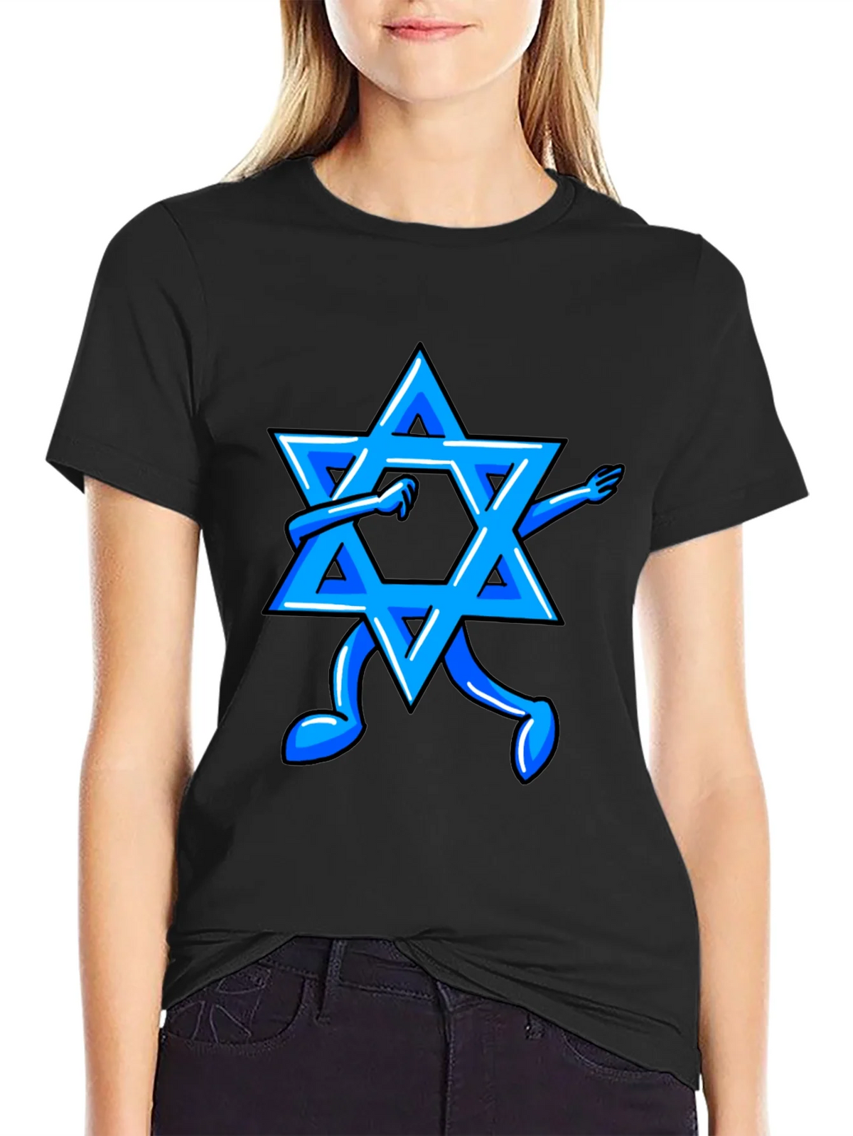 Dabbing Star of David Graphic Tee product image 2