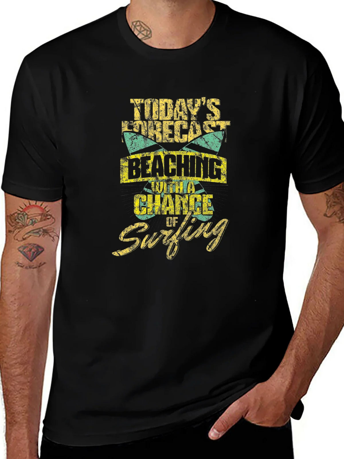 Beaching and Surfing Graphic T-Shirt product image 1