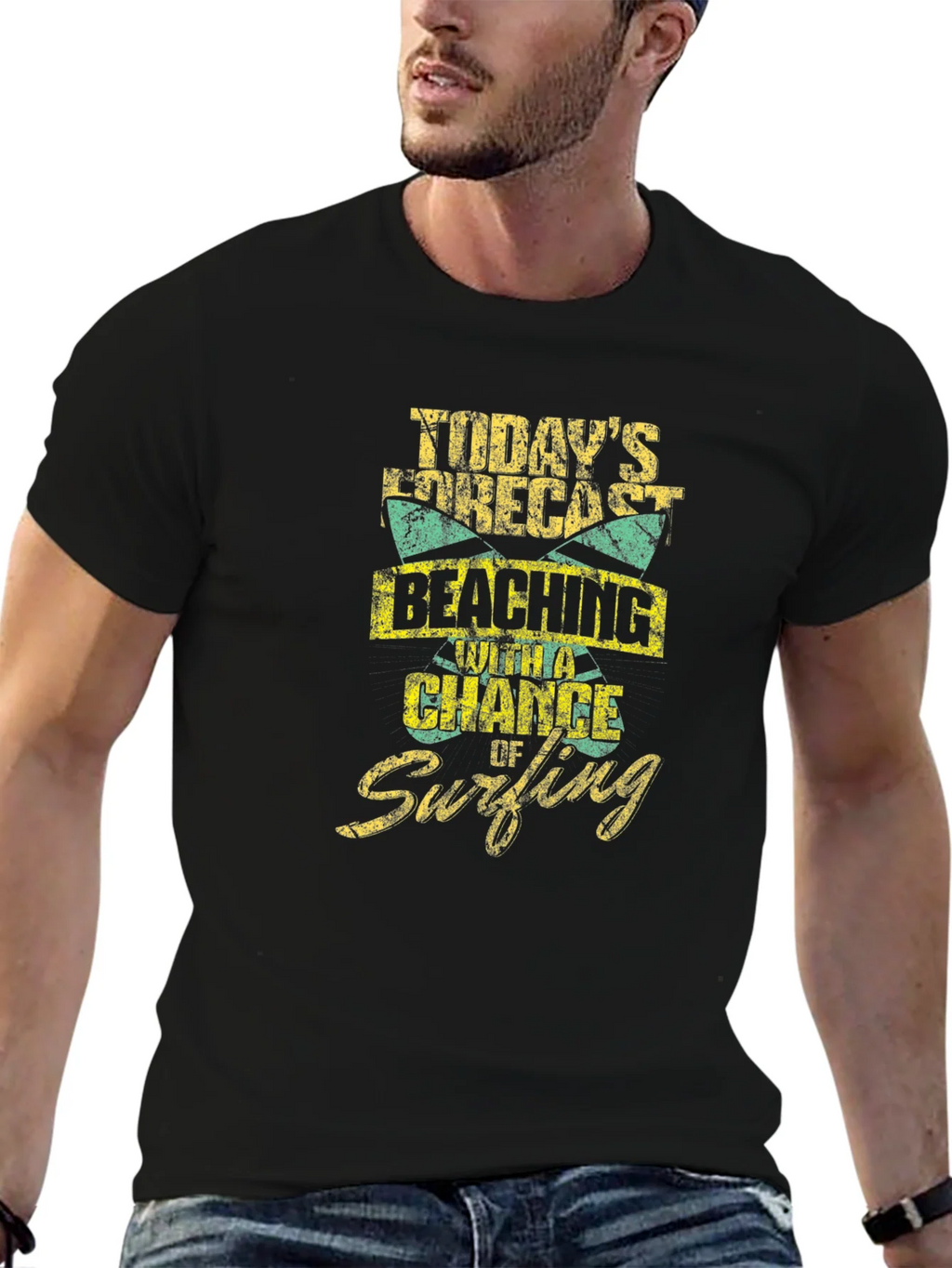 Beaching and Surfing Graphic T-Shirt product image 6